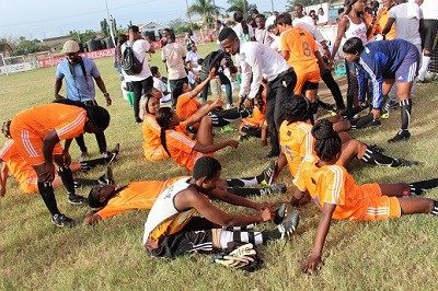 McBrown, Jessica saves Ghana  at female celebrity soccer Fiesta