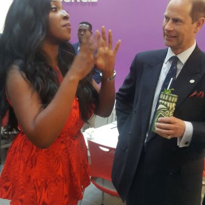 Yvonne Okoro spotted with His Royal Highness, Prince Edward