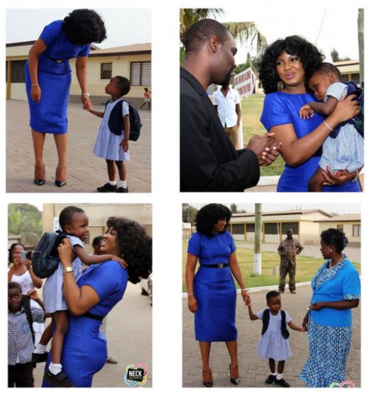 Omotola Jalade-Ekeinde visits Osu Childrens Home