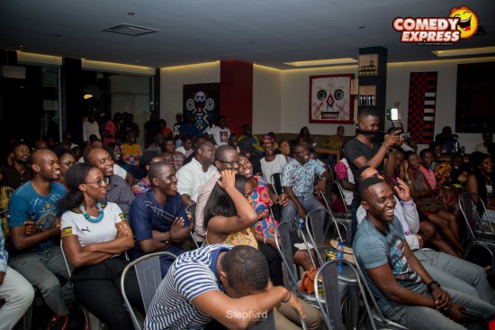 Scenes from DKB's comedy express