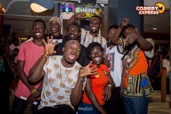 Scenes from DKB's comedy express