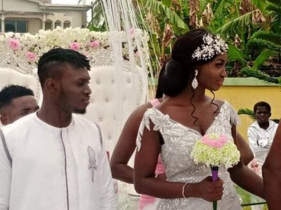 Kotoko striker William Opoku Mensah marries pretty girlfriend