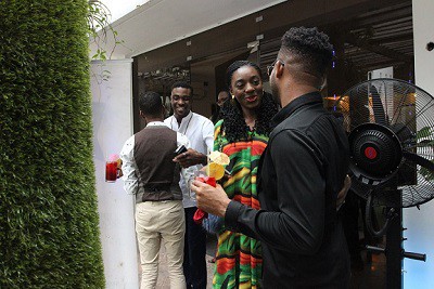 Denrele Edun and others at the 'eXploring' launch hangout in Lagos