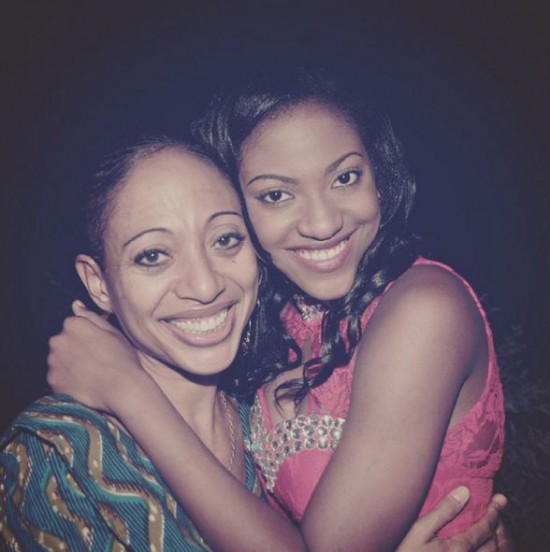 Princess Fathia Nkrumah with Samia Nkrumah