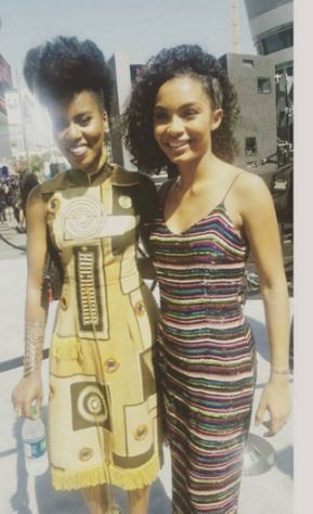 MzVee and American actress Yara Shahidi.