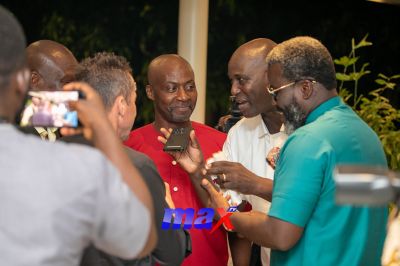 Ghanaian football stars dine with German ambassador and world cup winner