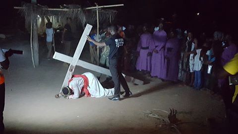 A drama on the crucifixion of Christ