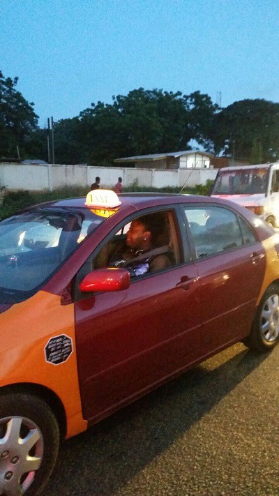 TV presenter Amanda Jissih spotted driving taxi in town