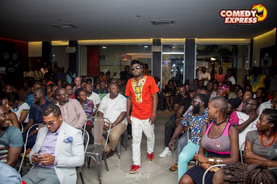 Scenes from DKB's comedy express