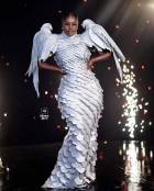 2019 Glitz Style Awards: Nana Akua Addo appears with two eagles on her shoulders