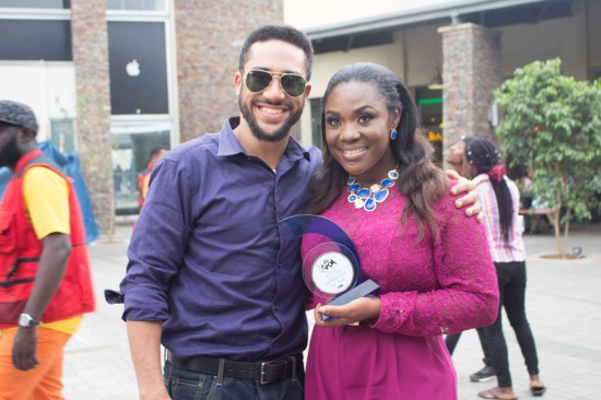 Emelia Brobbey with Majid