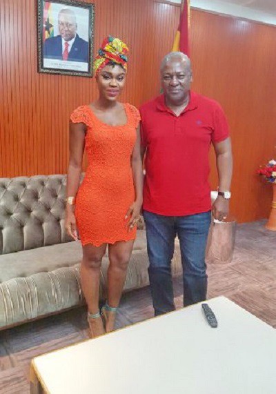 Becca entertains President Mahama, others at new Cape Coast stadium