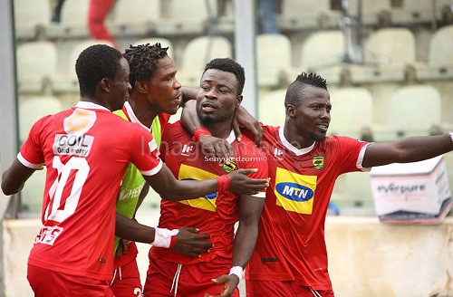 Team Kotoko celebrate their goal