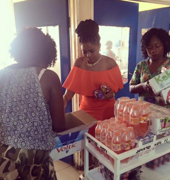 Actress Kisa Gbekle donates to Korle Bu Teaching hospital