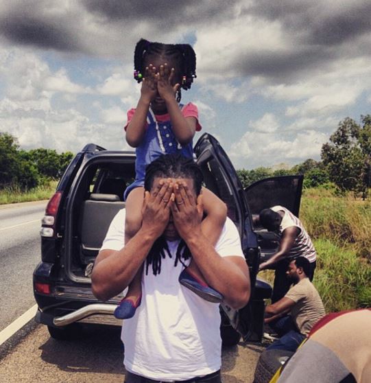 Edem and his daughter