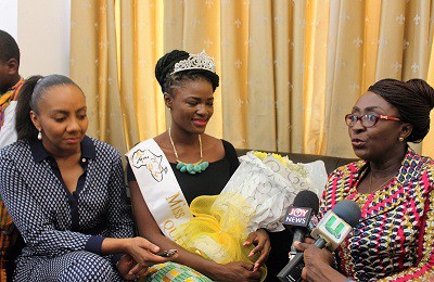 Minister lauds Rebecca Asamoah for winning Miss Africa