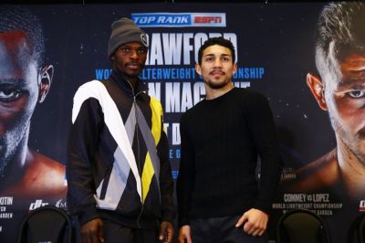 Richard Commey faces off with Teofimo Lopez ahead of Saturday fight
