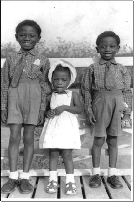 Children: Kwasi, Amma and Kwame- picture taken in 1956