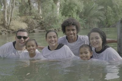 Chelsea ace Willian baptized in River Jordan