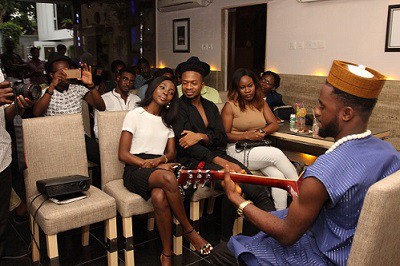 Denrele Edun and others at the 'eXploring' launch hangout in Lagos