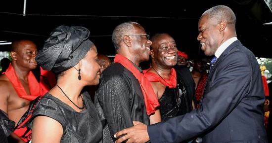 VP Amissah-Arthur attends Theodosia Okoh's funeral