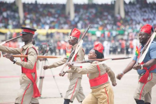 Okala performs at GH@59 indece parade