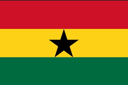 Ghanaian flag was the first African flag after the flag of Ethiopia to feature these colours and gives the Ghana national football team their nickname, the Black Stars