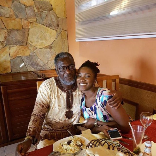 Ebony with her Dad