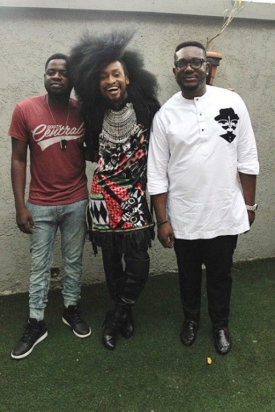 Denrele Edun and others at the 'eXploring' launch hangout in Lagos