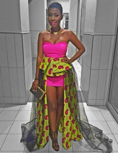 Selly Galley dazzles in african wear at movie premiere