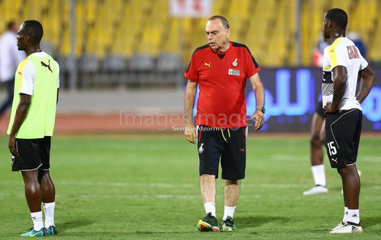 Avram Grant keeps a watchful eye over his players (Credit: Senyuiedzorm Awusi Adadevoh)