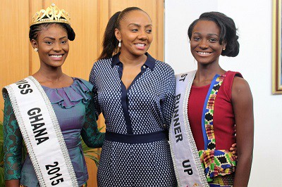 Minister lauds Rebecca Asamoah for winning Miss Africa