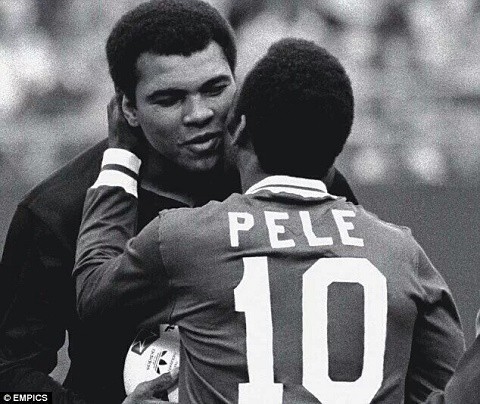 Muhammad Ali with Pele