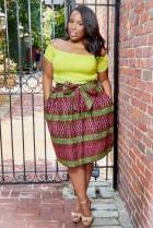 Plus size ladies: 6 ways to style Ankara skirt