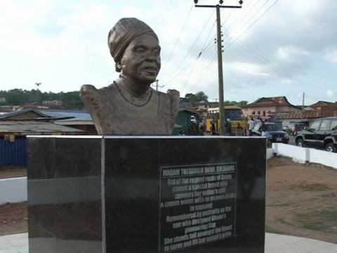 Theodiosia Okoh bust in Accra