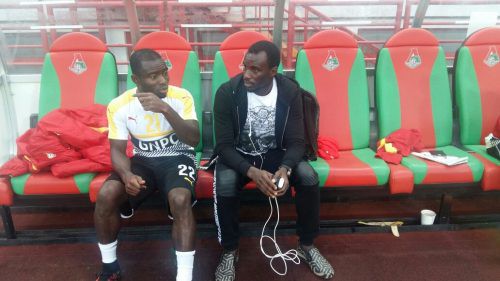 Rabiu Mohammed with Frank Acheampong