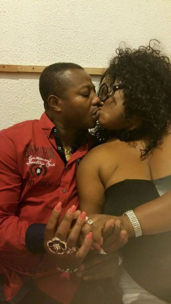 Mercy Asiedu  with her 'lover'