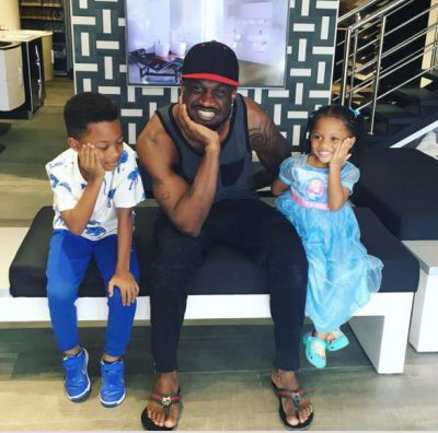 Photos: Peter Okoye's day out with his kids