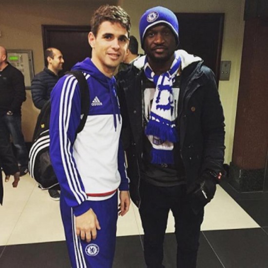 Peter Okoye meets Chelsea Star