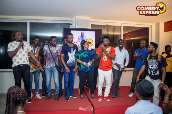 Scenes from DKB's comedy express