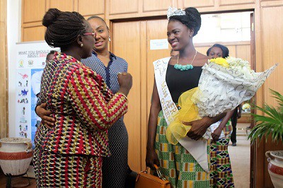 Minister lauds Rebecca Asamoah for winning Miss Africa