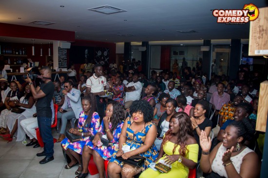 Scenes from DKB's comedy express