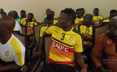 Captain Asamoah Gyan led the playing body