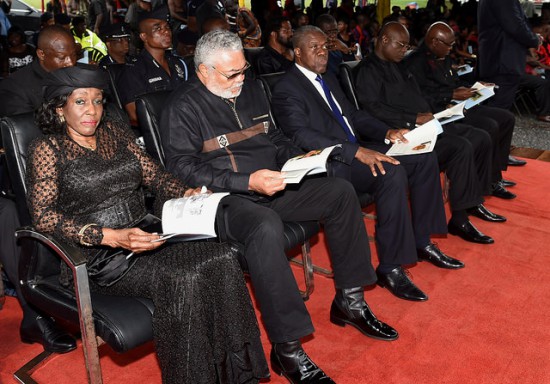 Former President and wife, Jerry John Rawlings