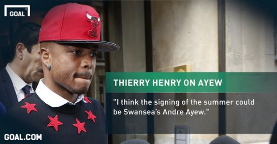 Thierry Henry on Dede Ayew