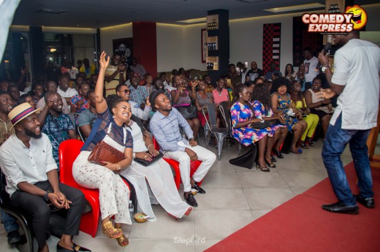 Scenes from DKB's comedy express