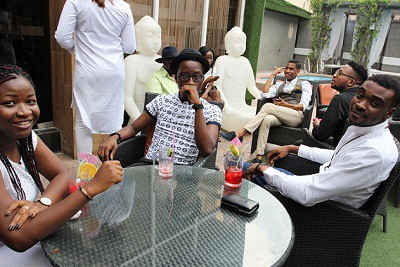 Denrele Edun and others at the 'eXploring' launch hangout in Lagos