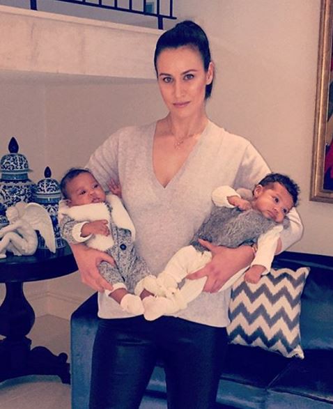 Mikel Obi's wife and her twins