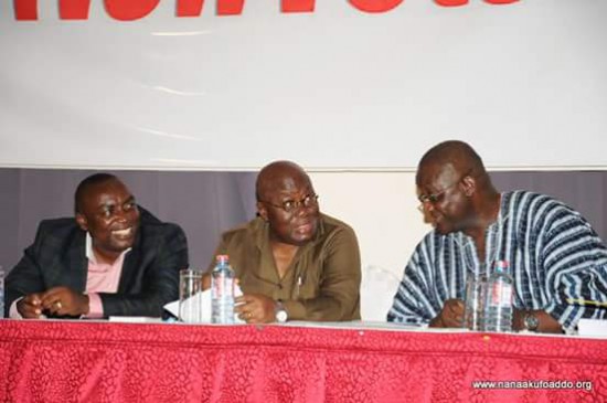 Kwabena Agyapong, Nana Akufo-Addo and Paul Afoko in a conversation