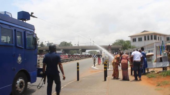 Police disperse wild Obinim followers with water canons